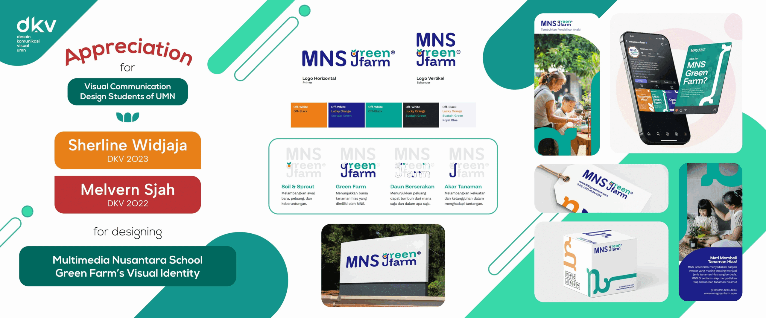 Green Visual MNS Green Farm Visual Identity Project - Desain Komunikasi Visual